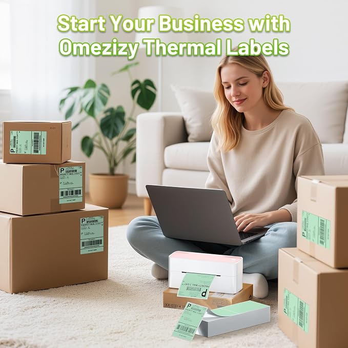 4x6 Thermal Labels, Shipping Address Label | Green Labels Compatible - Image 5