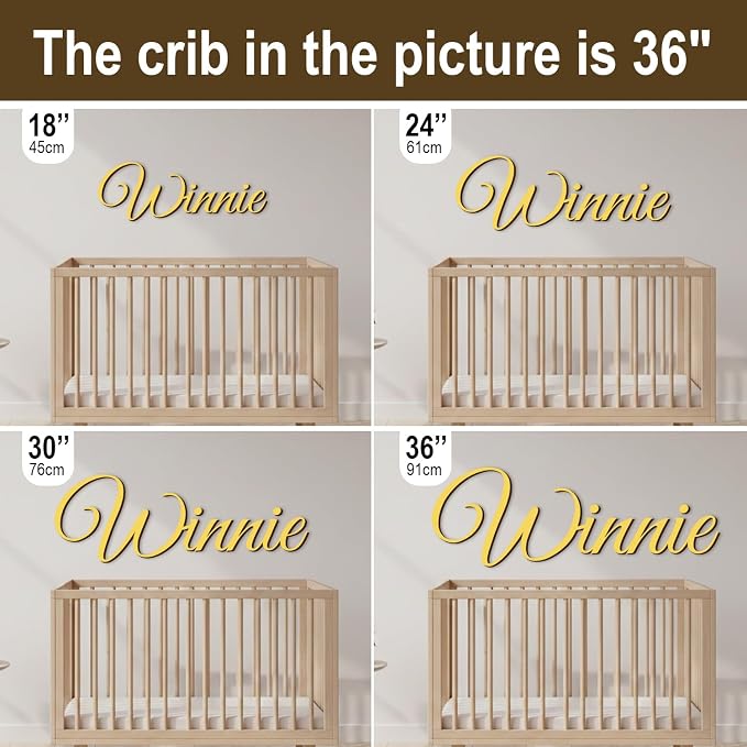 Personalized Wooden Name Sign for Nursery Wall Decor - Image 4