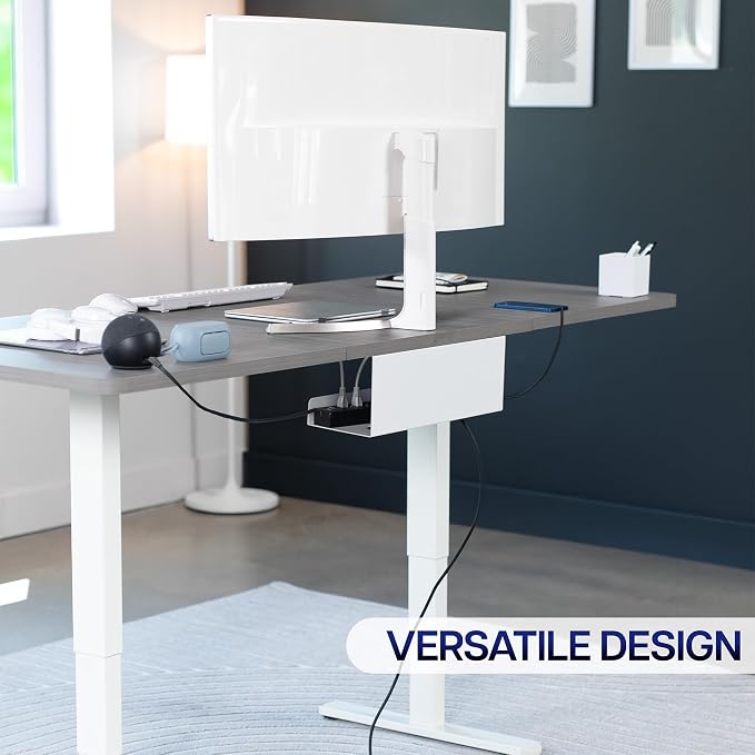 VIVO Under Desk 17 inch Extra Deep Cable Management Tray, Power Strip Holder - Image 7