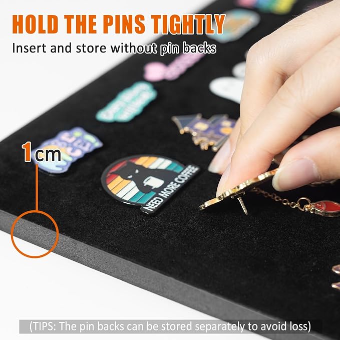 tutata 12x16 Pin Display Case, Enamel Pin Display Frame, Pin Collection Display - Image 2