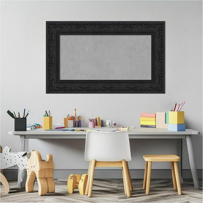 Amanti Art Black Framed Magnetic Board 19x31 Small Vision Board - Image 5