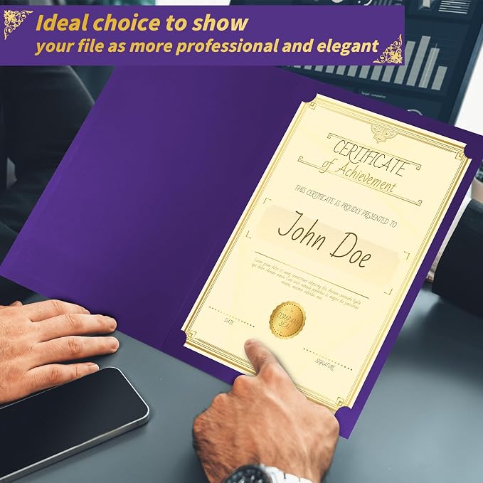 150 Pcs Certificate Holders Bulk, Document Covers - Image 5
