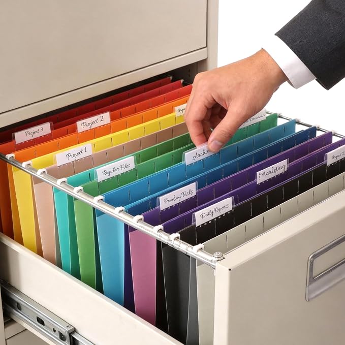 SUNEE Hanging File Folders, 50 Pack Letter Size Hanging File Folders - Image 7