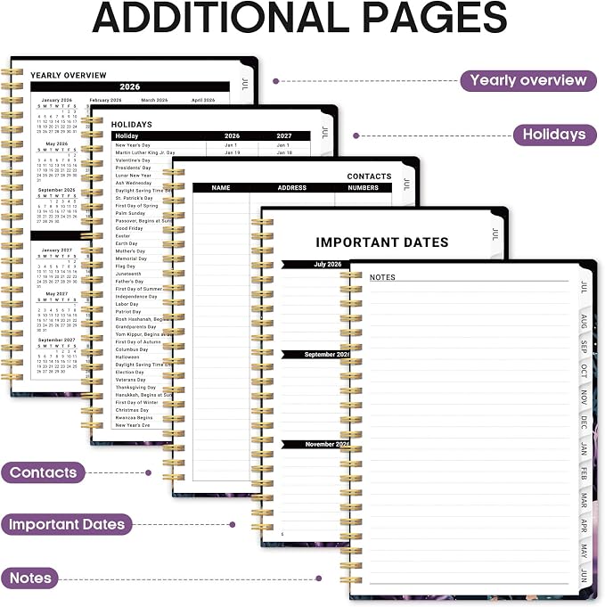 Planner 2026-2027, Academic Monthly and Weekly Calendar Planner - Image 5