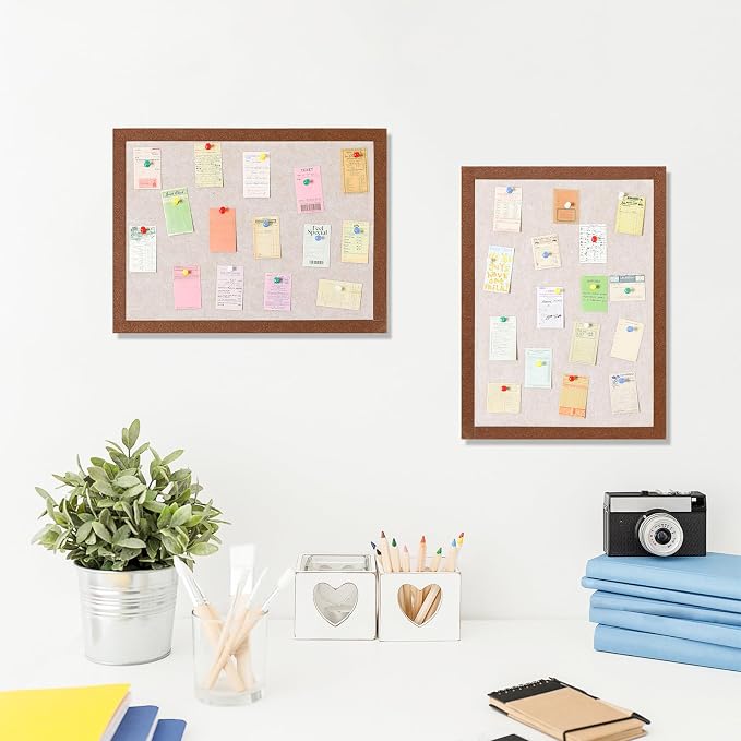 Felt Bulletin Board, 15.7''X 11.8'' corkboard Pin Board - Image 4