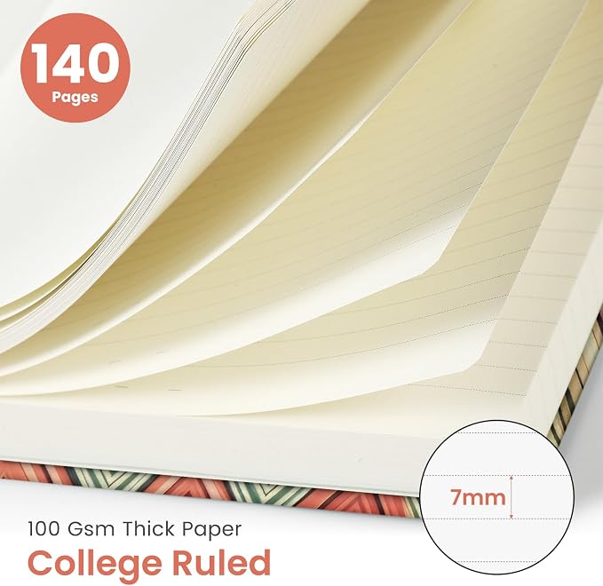 Taja Lined Spiral Journal Notebook - Image 2