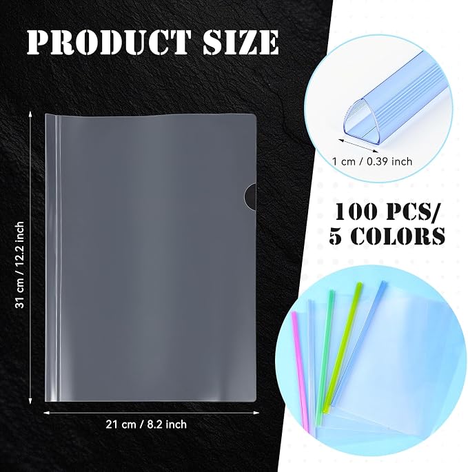 Mimorou 100 Pcs Clear Report Cover - Image 2