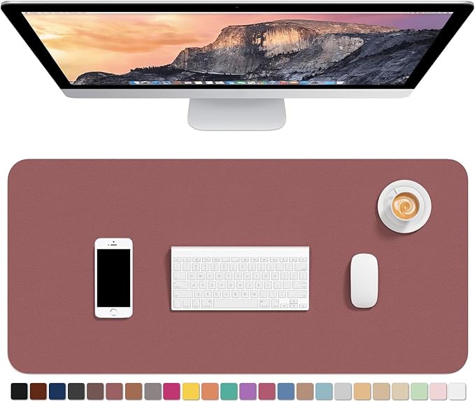 Hsurbtra Desk Pad, XL Extended Mouse Pad, Waterproof Desktop Blotter Protector by Hsurbtra