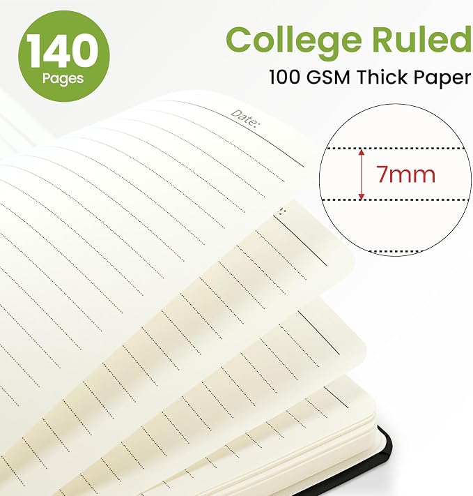 ZOTIA Lined Spiral Journal for Women, A5 Pretty Hardcover Notebook for Work - Image 2