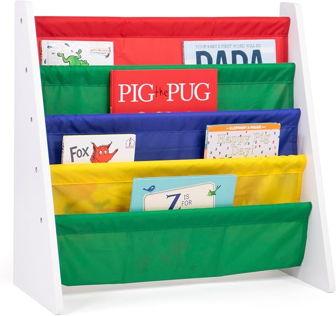 Humble Crew 4-Tier Kids Bookshelf, Nursery Bookcase Organizer by HumbleCrew