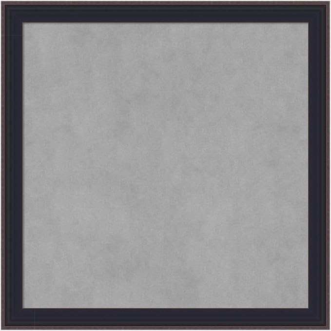 Amanti Art Black Framed Magnetic Board 23x23 Medium Vision Board by AmantiArt