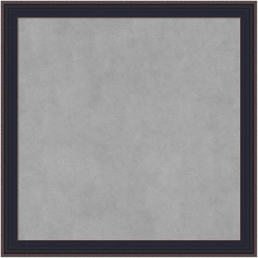 Amanti Art Black Framed Magnetic Board 23x23 Medium Vision Board by AmantiArt