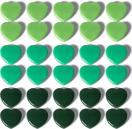 30PCS Heavy Duty Fridge Magnets - Small Cute Refrigerator Magnets for Whiteboard, Lockers & Kitchen, Cute Strong Magnets - Mini Decorative Magnet for Home, School, Office, Crafts,Locker (Green)-DeskLoop Office