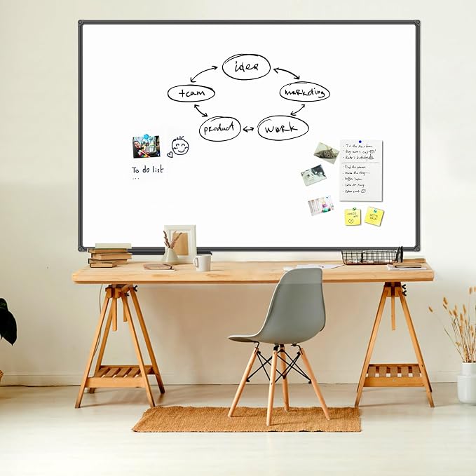 JILoffice Large Magnetic White Board, Dry Erase Board 60 x 48 Inch - Image 6