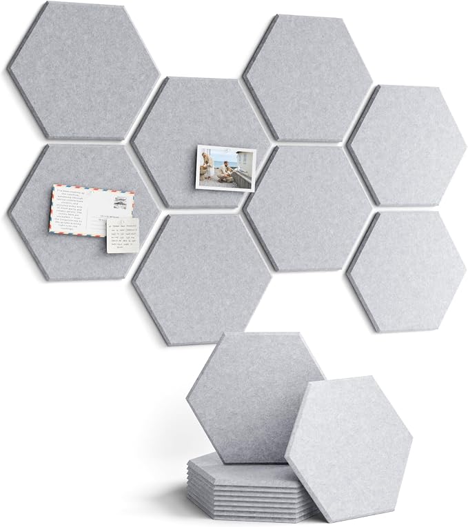 Fluxynara Hexagon Cork Board Alternative by FLUXYNARA