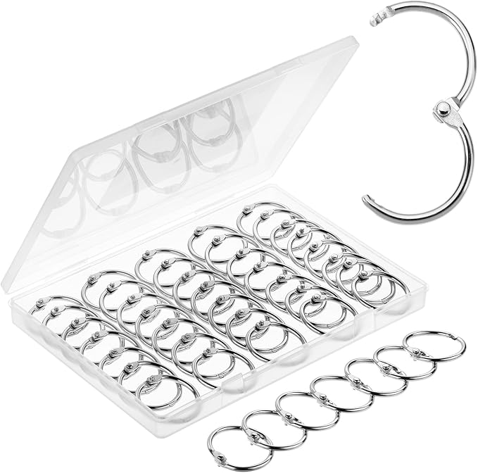 Mr. Pen- Loose Leaf Binder Ring, 50 Pack, 1 Inch | Loose Leaf Binder Book Rings by MrPen