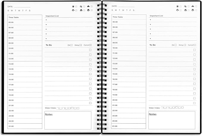 Daily Planner Undated, To Do List Notebook by UtyTreesPlanner