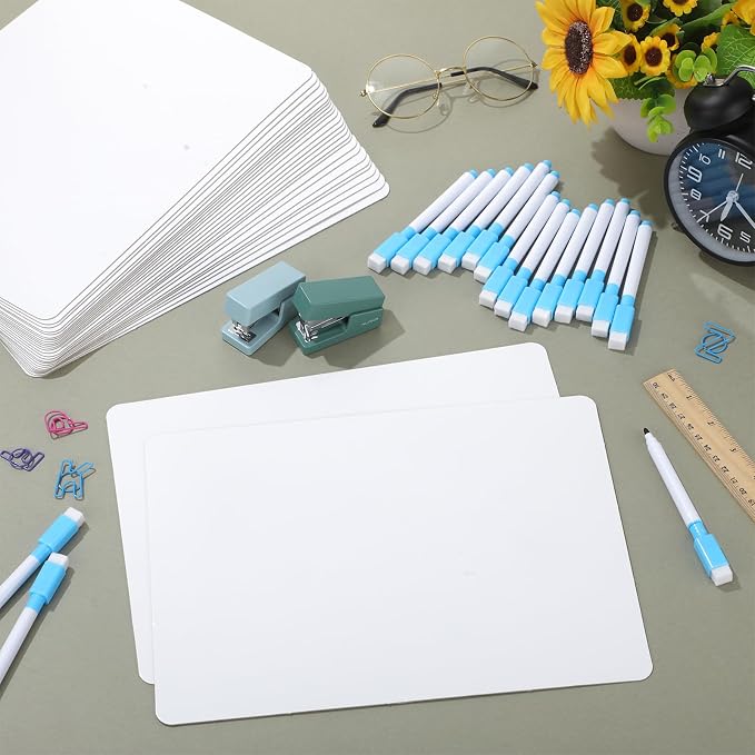 Fulmoon 150 Pcs Dry Erase Lapboard Set - Image 7