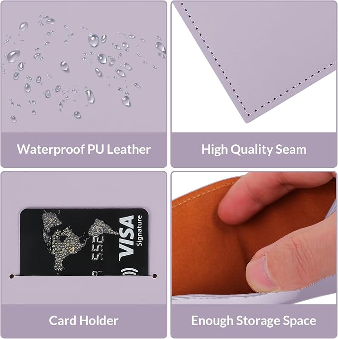 KONVINIT PU Leather Cash Envelope Wallet, Reusable Cash Envelopes - Image 3