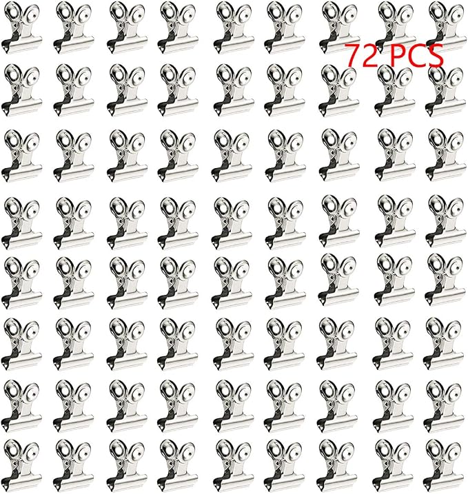 XMHF 72Pcs Mini Bulldog Clip, Photo Wall Decoration, Home and Office Decoration - Image 7