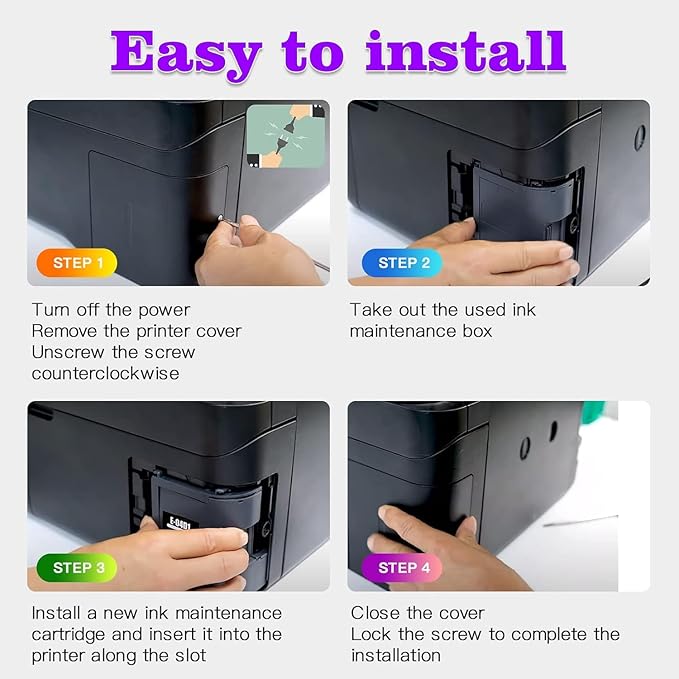 C9345 Ink Maintenance Box Replacement for WF-7840 ET-8550 ET-5850 ET-5880 ET-8500 WF-7820 WF-7310 ET-5800 EC-C7000 ST-C8000 ST-C8090 ET-16650 ET-16600 (C12C934591/PXMB9/C9345, 2 Packs)-DeskLoop Office