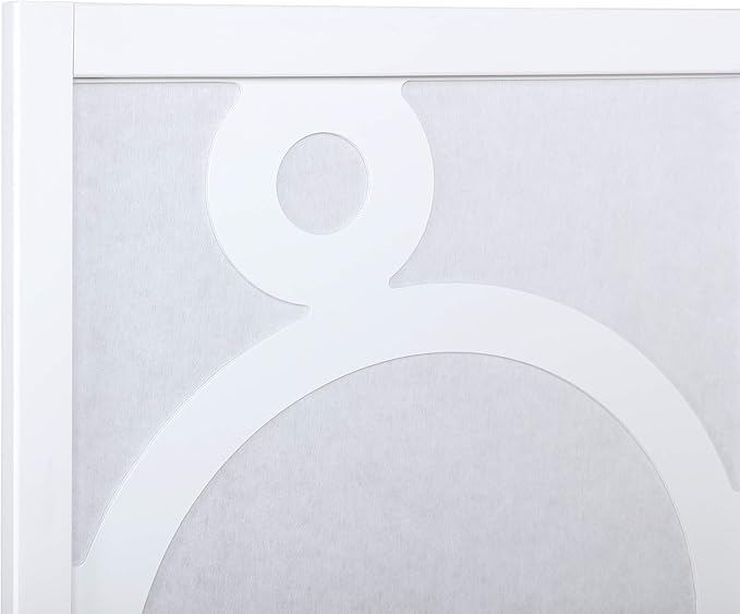 NicBex Room Divider 4 Panel Room Dividers with Circle Pattern Partition Room Dividers and Folding Privacy Screens Wall Divider for Home, Office, Room Separation,70" W x 1" D x 70" H, White-DeskLoop Office