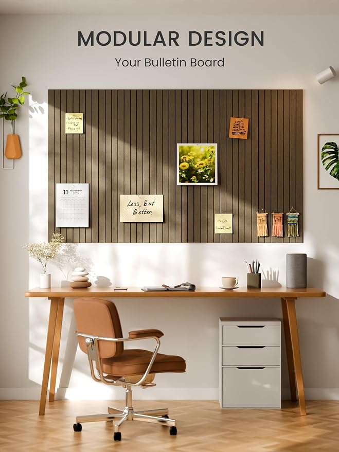 Bumusty Large Cork Board Alternative-48 x 36" Felt Bulletin Board Tiles - Image 6