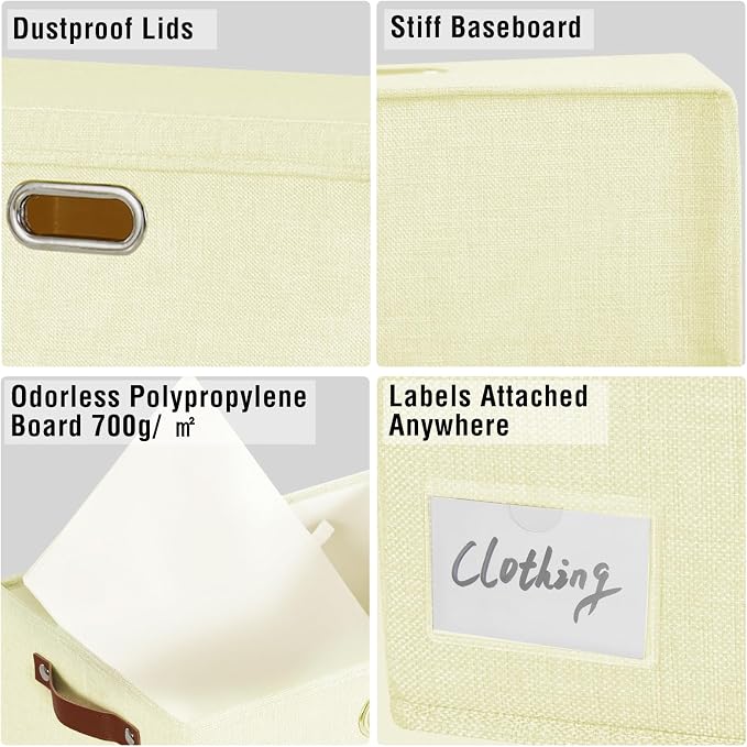 Roobyl 17" Large Collapsible Storage Bins - Image 5