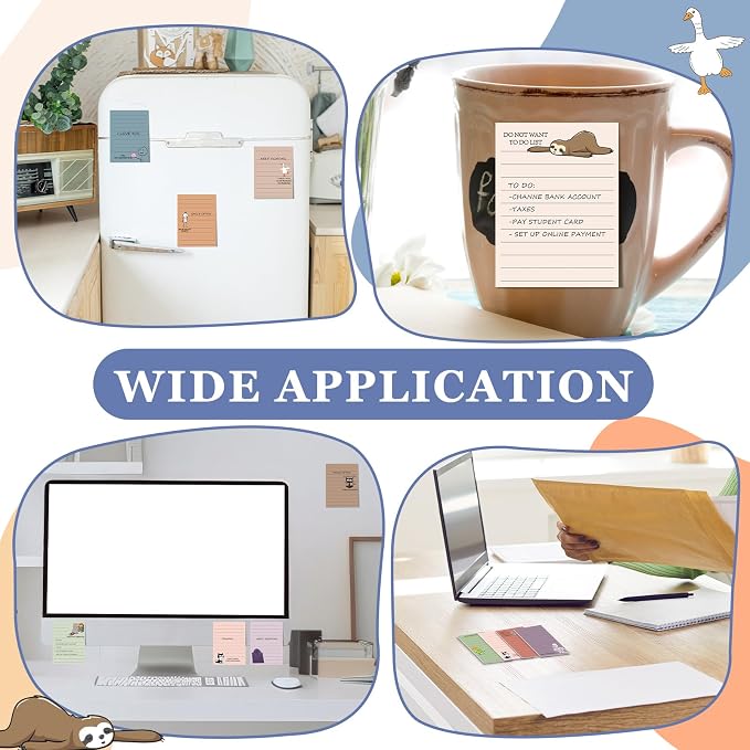 12 Pcs Funny Sticky Notes for Work 4x3 Inches Sarcastic Self Adhesive Notepads - Image 5