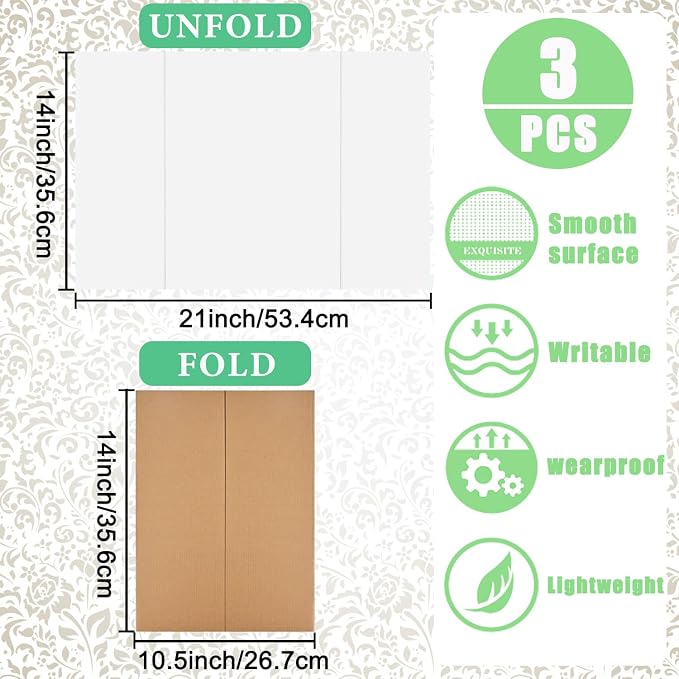 Trifold Display Boards with Colorful Self-Adhesive Sheets – 24 x 16 Inch - Image 5