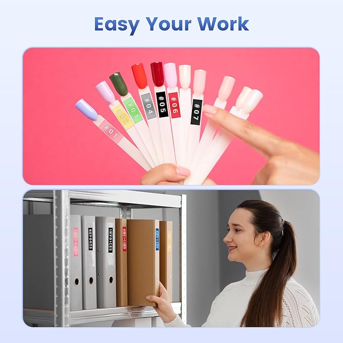 Embossing Label Maker ,Vintage Embossed Label Maker Machine with Tapes,Manual Retro Labeler ,Old School Embosser with 3 Rolls 9mm 3D Embossing Tapes for Home Marking Office Kids DIY Crafting - Blue-DeskLoop Office