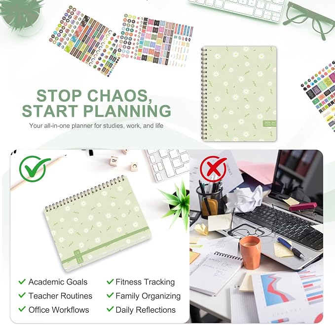 Planner 2026-2027, Weekly and Monthly Academic Year Calendar Planner, July 2026 - Image 6