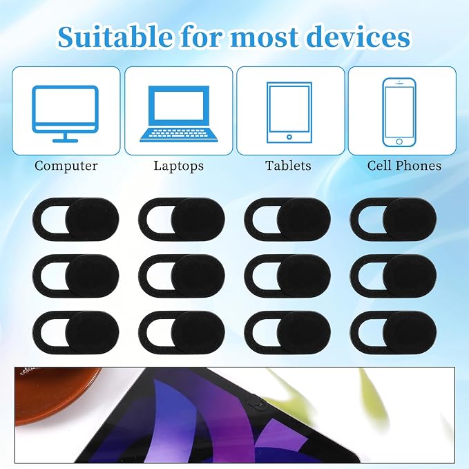 50 Pcs Webcam Cover Slide, 0.023 Inch Ultra-Thin Universal Laptop Camera Cover - Image 6