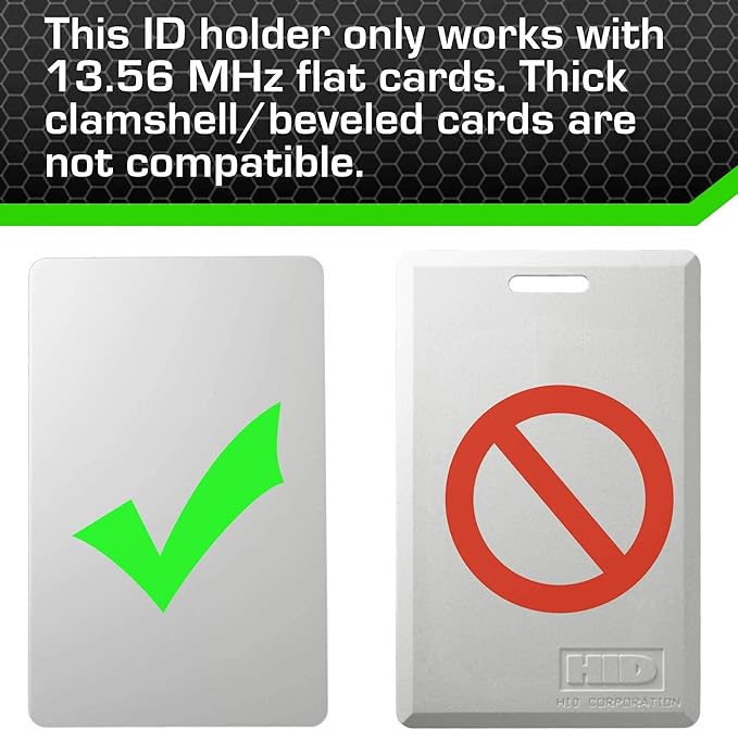 ID Stronghold - RFID Blocking Secure Badge Holder - Duolite 2 Card ID Holder - - Image 5