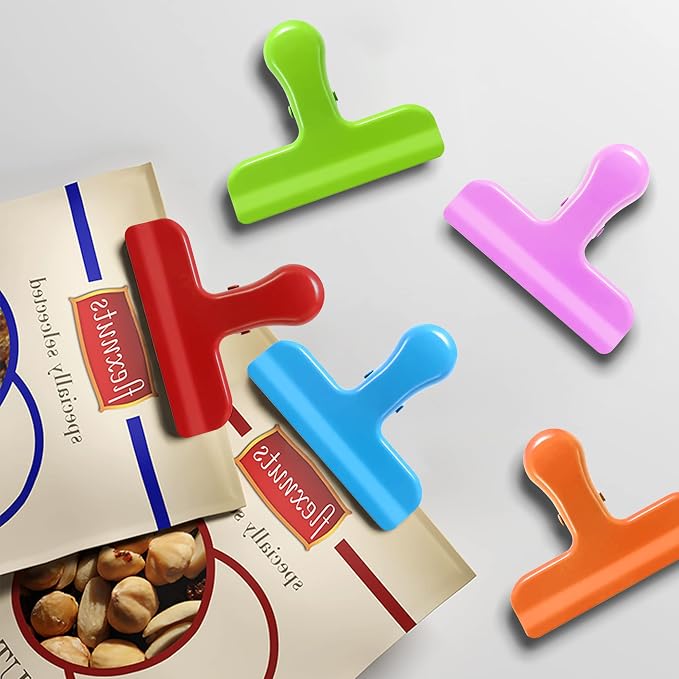 Chip Clips 10 Pack, 3 Inches Wide Metal Bag Clips - Image 7