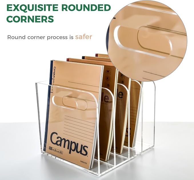 Acrylic File Holder for Desk - Image 4