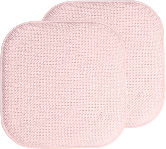Sweet Home Collection Chair Cushion Memory Foam Pads Honeycomb Pattern Slip Non by SweetHomeCollection
