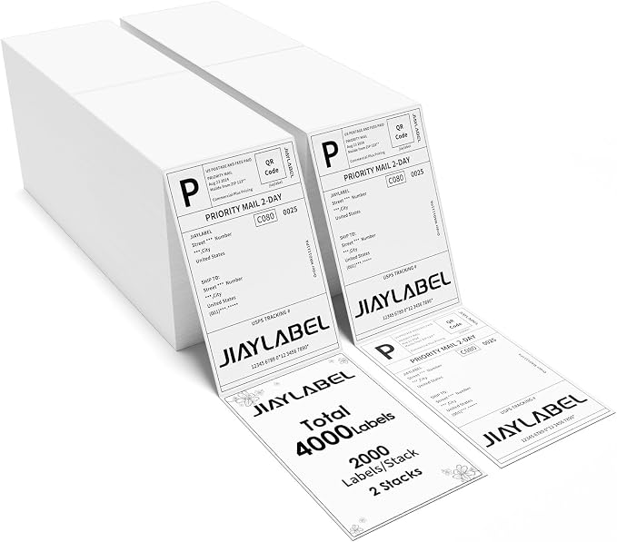 4x6 Thermal Shipping Label Paper by JIAYLABEL