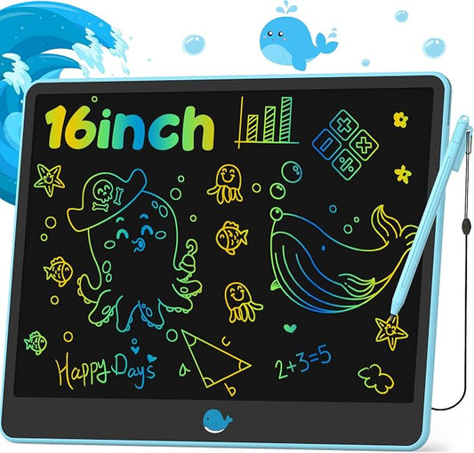 Hockvill LCD Writing Tablet for Kids 16 Inch, Toys for Girls Boys Drawing Pad by hockvill