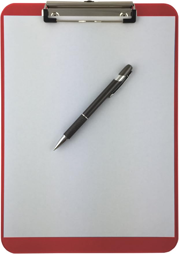 Trade Quest Plastic Clipboard Transparent Color Letter Size Low Profile Clip - Image 6