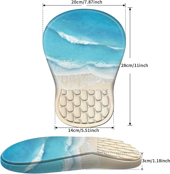 YIWEI Ergonomic Mouse Pad with Wrist Rest - Image 6