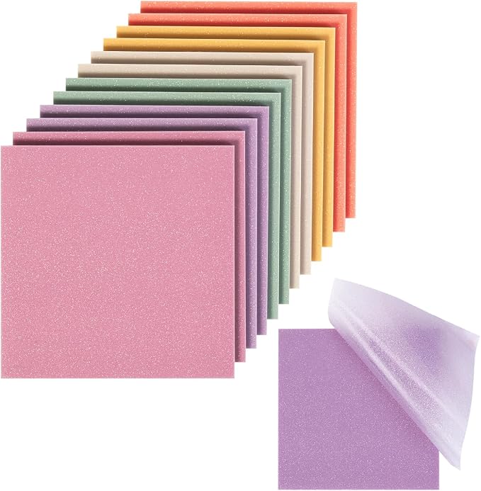 Mr. Pen- Transparent Glitter Sticky Notes, 12 Pads, 600 Sheets | Colorful by MrPen