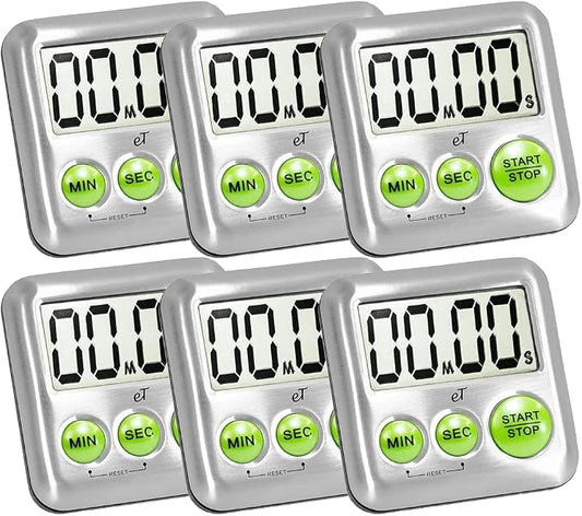 Elegant Digital Kitchen Timer Stainless Steel by eTradewinds