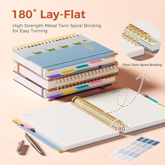 Line Hardcover Spiral Notebook - Image 3