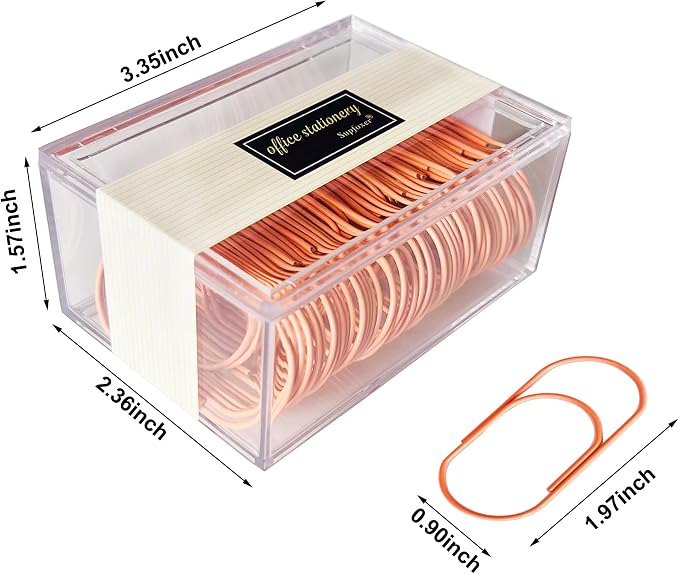 Orange Large Paper Clips - Image 2