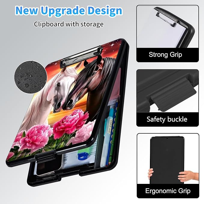 Clipboard with Storage, A4 High Capacity Clip Boards 14.4 x 9.6, Heavy Duty - Image 3