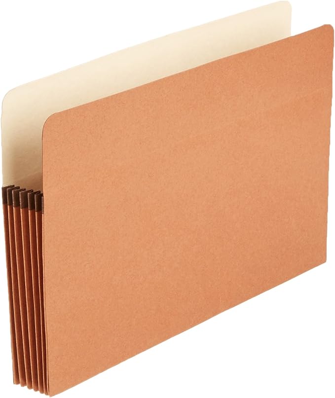 Amazon Basics Expanding Accordion File Folder Organizer, Legal Size, 5-1/4 Inch by AmazonBasics