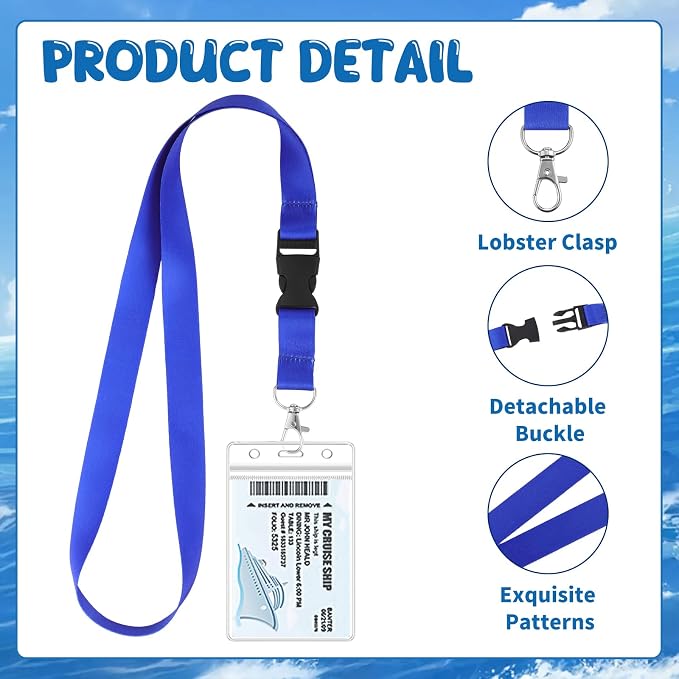 6 Pack Lanyards for Cruise Ship Cards - Image 3