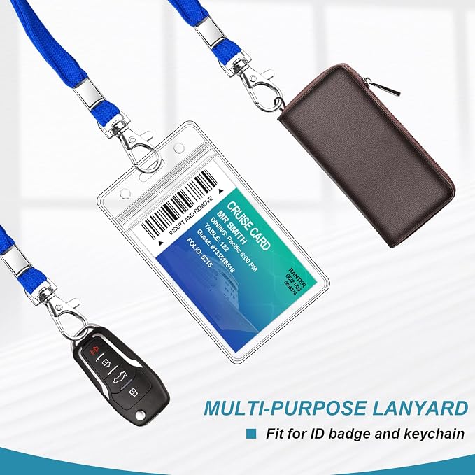 3 Pack Clear ID Badge Holder - Image 4