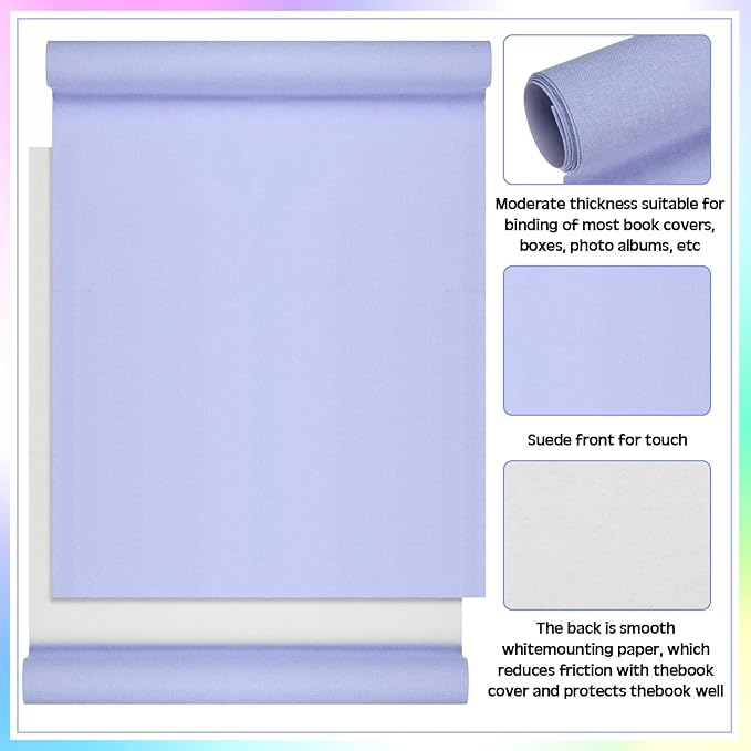 4 Pcs Book Cloth Bookcover Fabric Surface with Paper Backed Book Binding Cloth Fabric Book Cover for Scrapbooking Album DIY Craft Supplies Home, 4 Colors(Morandi Color,40 x 16 Inches)-DeskLoop Office